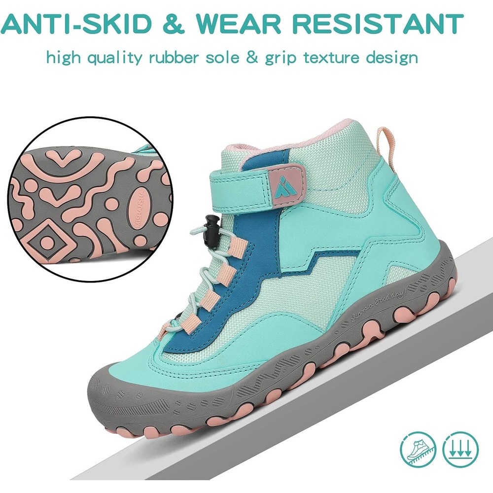 New MISHANSHA Water Resistant Hiking Boots Anti Skid Shoes Teal Sz 7 38 - Picture 7 of 16